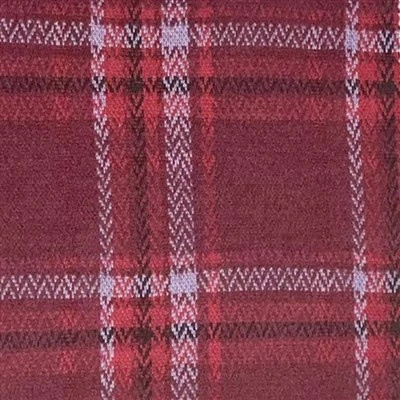 Tissu tricoté par dessus à carreaux rouge et bleu